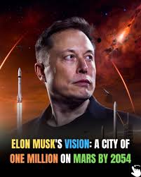 Elon Musk Vision for a City on Mars 2054