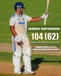 Youngest Player in IPL 2025: Vaibhav Suryavanshi